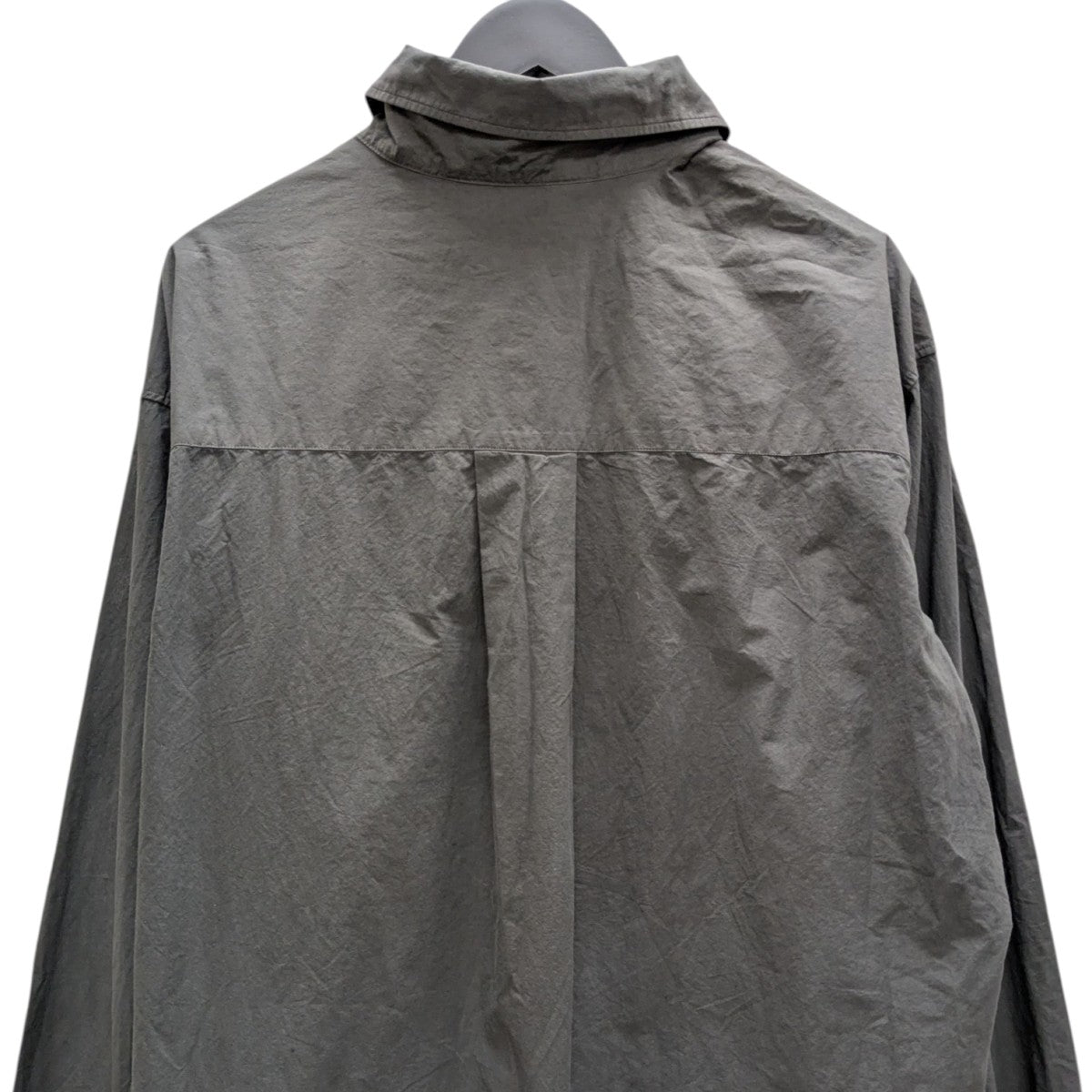ANCELLM 25SS coelacanth別注 DYED SHRINK OVER SHIRT オーバーシャツ 古着・中古-4枚目のアイテム画像