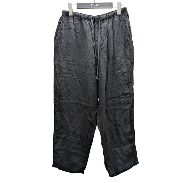 COMOLI(コモリ) リネンWクロス ドローストリングパンツ V01-03018