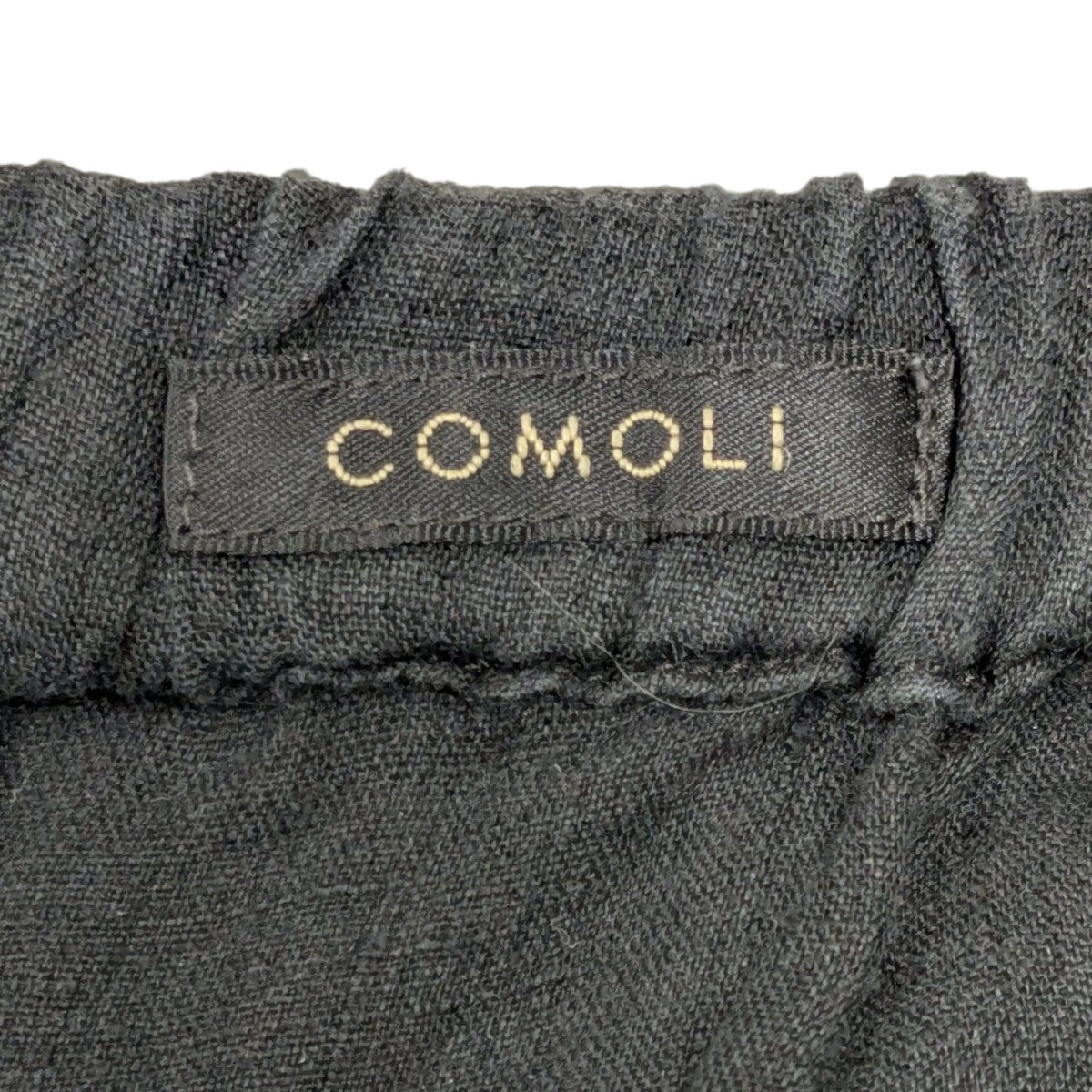 COMOLI(コモリ) リネンWクロス ドローストリングパンツ V01-03018
