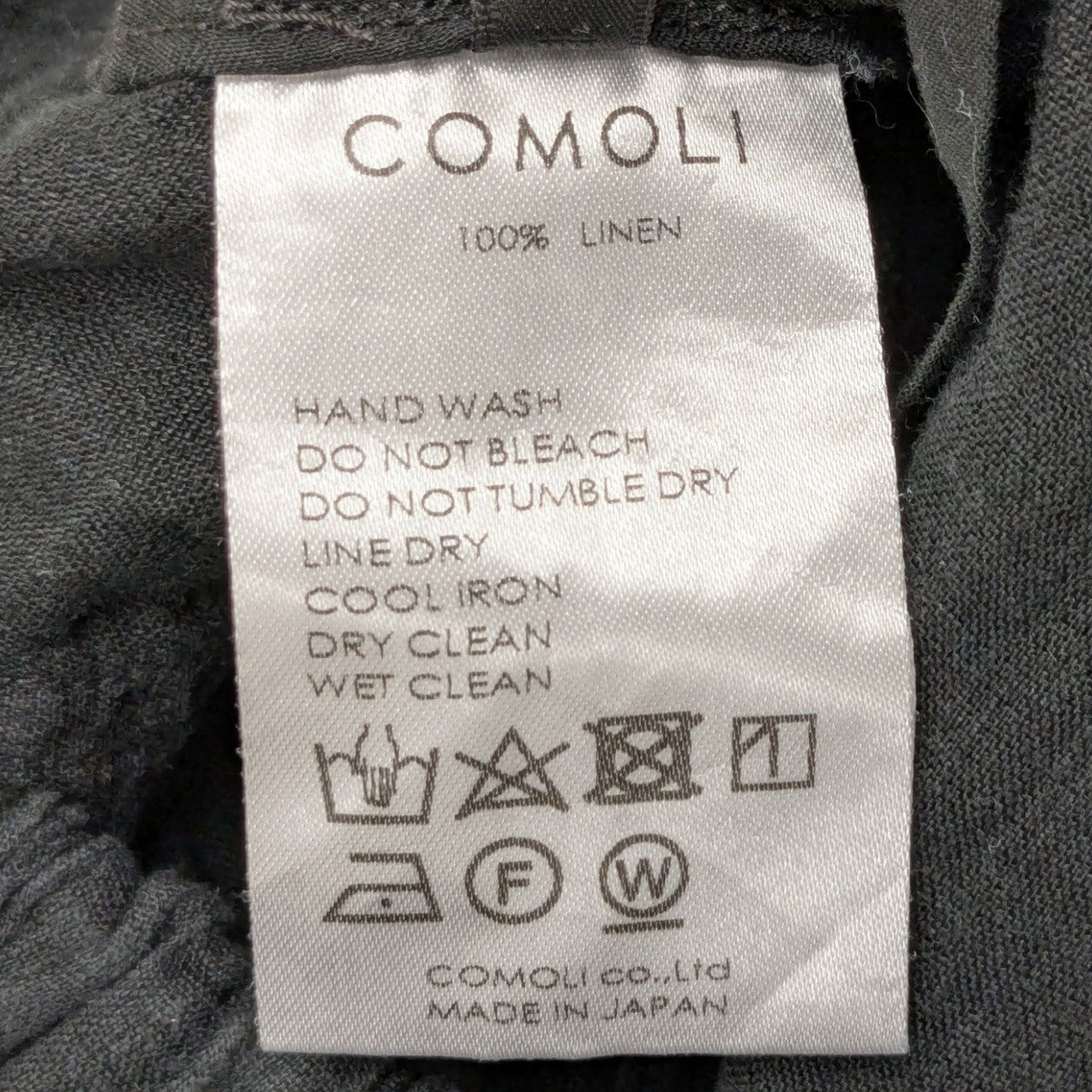 COMOLI(コモリ) リネンWクロス ドローストリングパンツ V01-03018