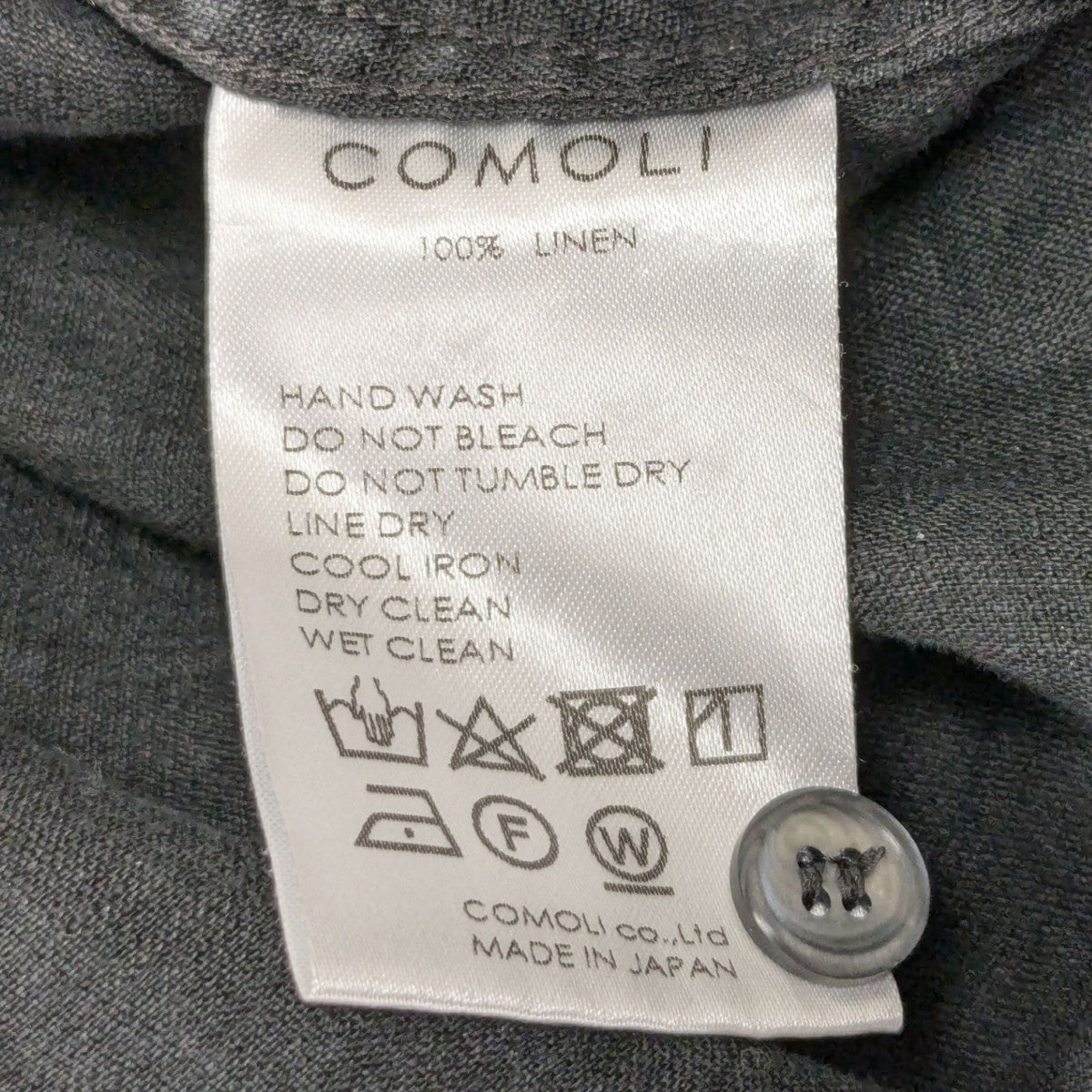 リネンWクロス プルオーバーシャツ