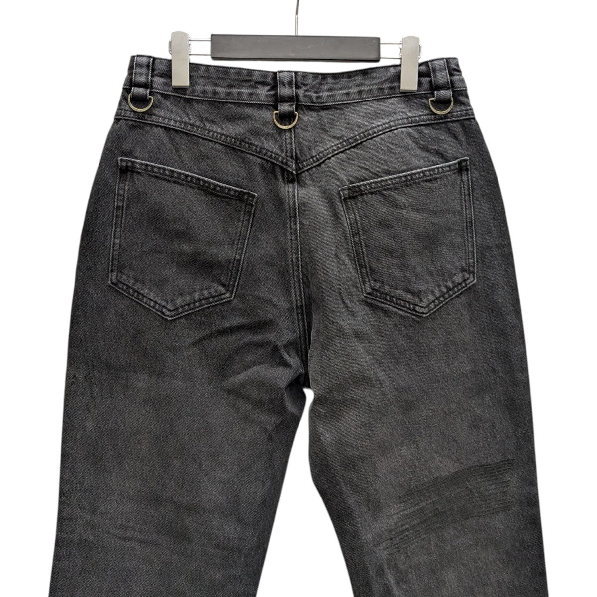 always out of stock ダメージ加工 ダークブルーデニムパンツ ワンフォークロージング 1111clothing デニムパンツ メンズ