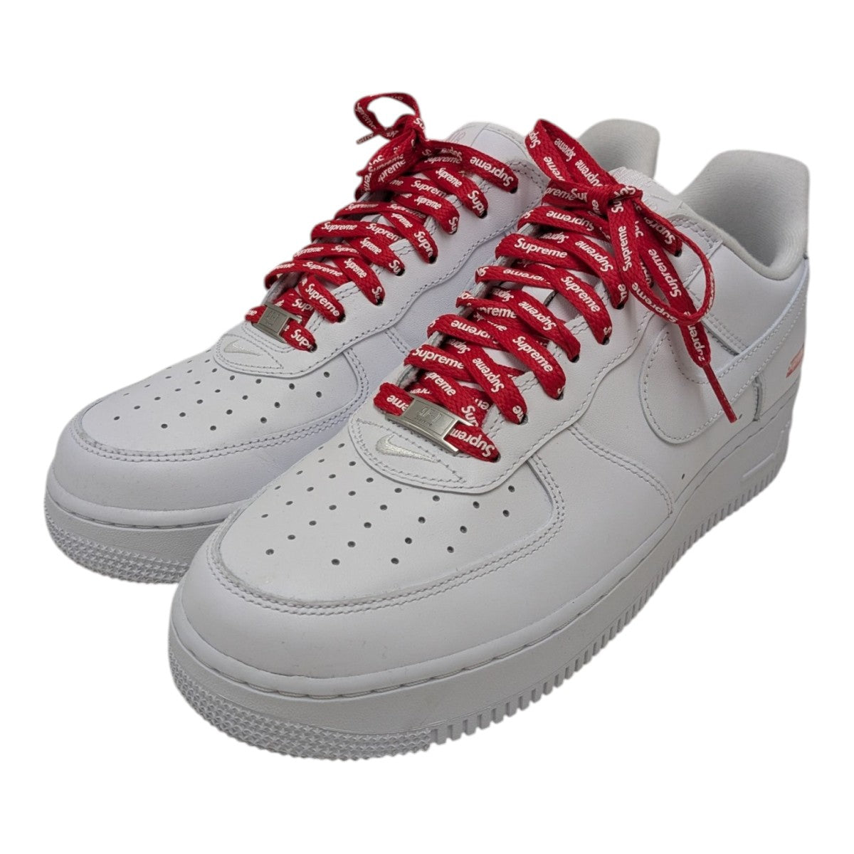 Nike Air Force 1 Supreme ホワイト Size 11 - Nike Air Force 1 x Supreme Low Box Logo - White