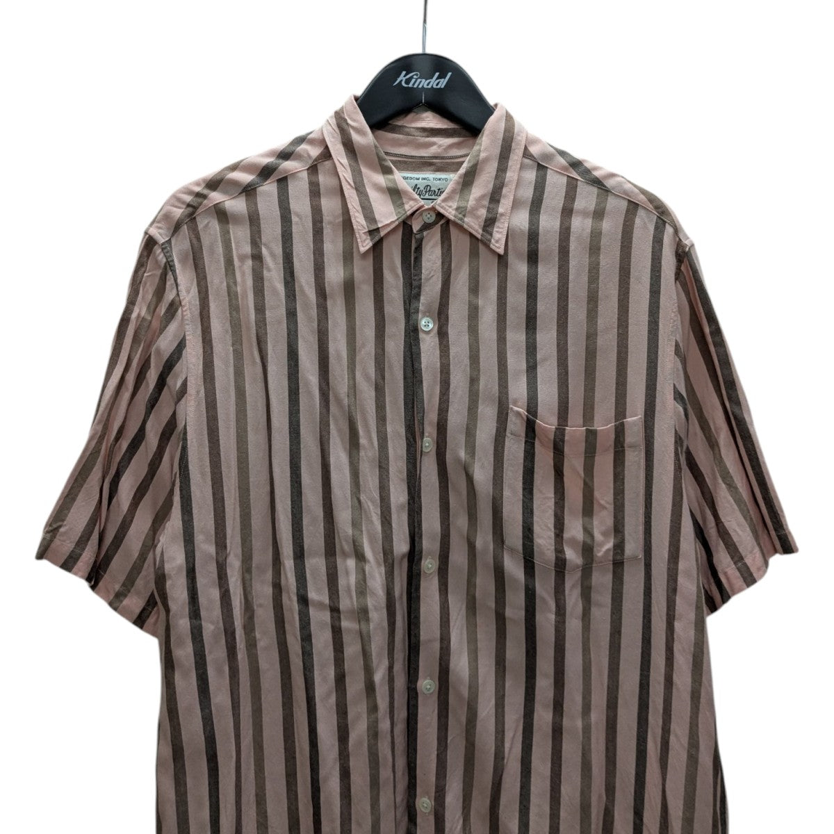 【日本完売】WACKO MARIA ストライプクルーネックTシャツ WACKO MARIA/STRIPED REGULAR COLLAR SHIRT（WHITE