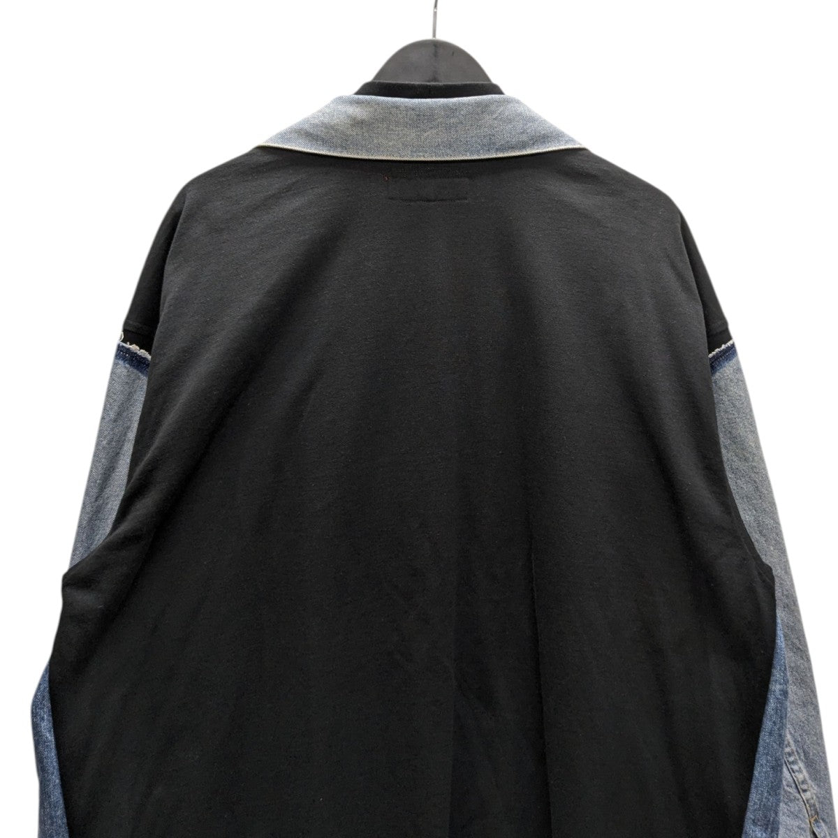 CDG JUNYA WATANABE MAN×LEVI’S 25SS綿デニム製品加工カスタマイズ綿エステル裏毛LEVI’SWネームジャケットWO-J206 古着・中古-6枚目のアイテム画像
