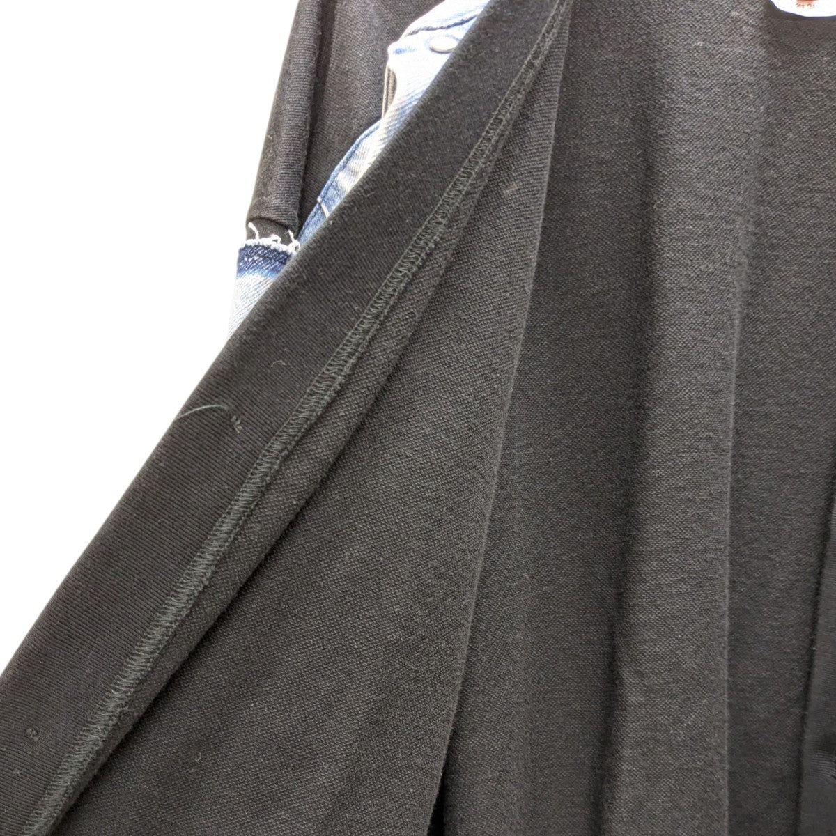 CDG JUNYA WATANABE MAN×LEVI’S 25SS綿デニム製品加工カスタマイズ綿エステル裏毛LEVI’SWネームジャケットWO-J206 古着・中古-7枚目のアイテム画像