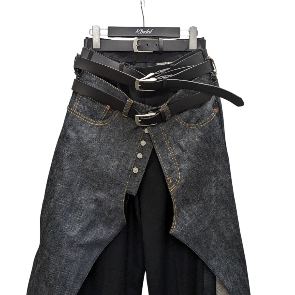JUNYA WATANABE MAN×LEVI'S MULTI BELTED LAYERED DENIM PANTS