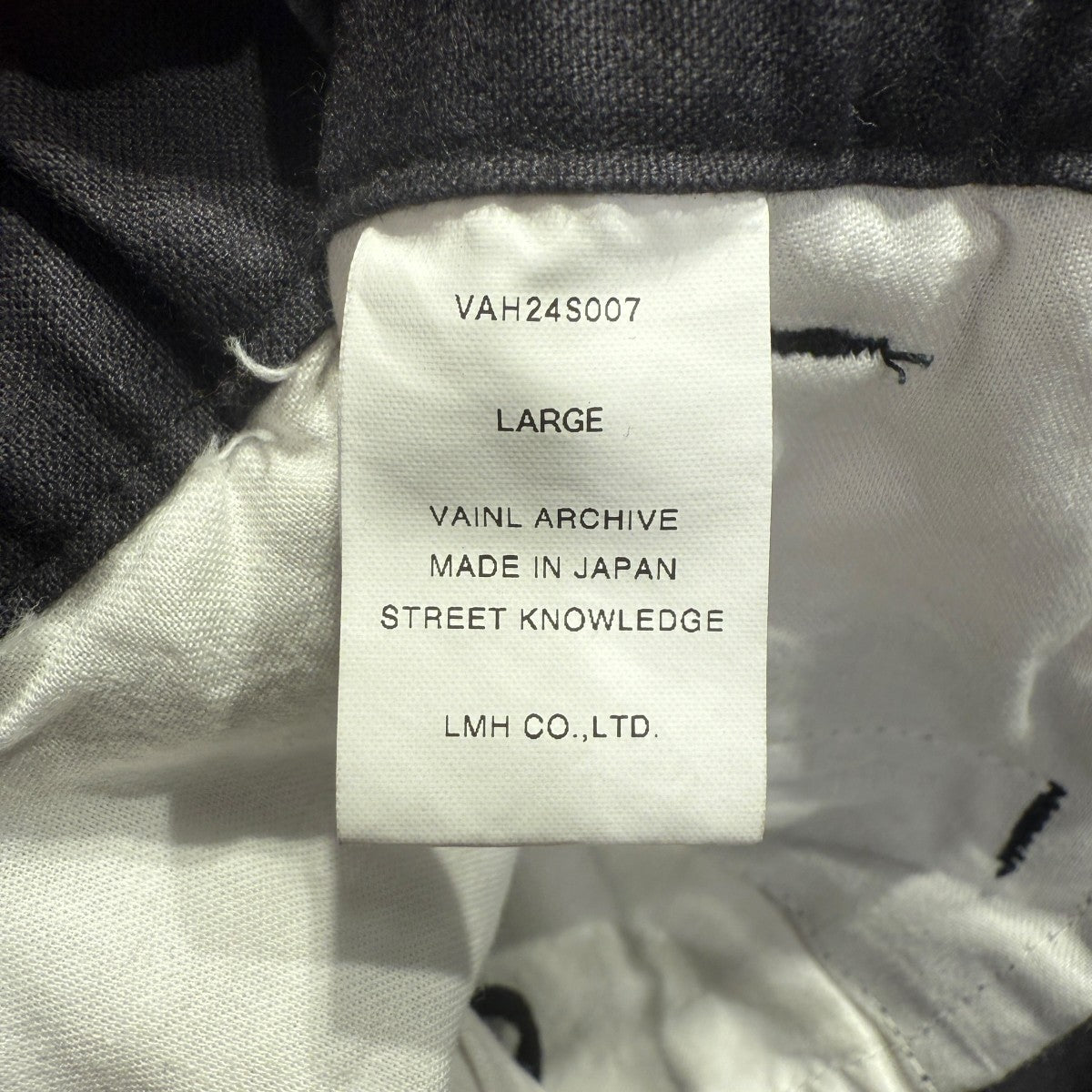 VAINL ARCHIVE(ヴァイナルアーカイブ) GRAB EL PANTS7分丈
