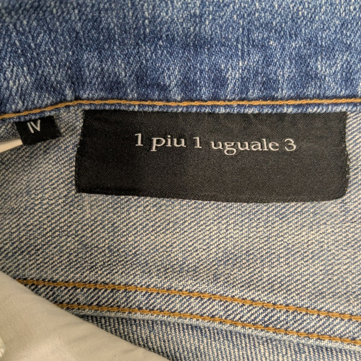 1piu1uguale3(ウノピゥウノウグァーレトレ) デニムパンツ MRP078
