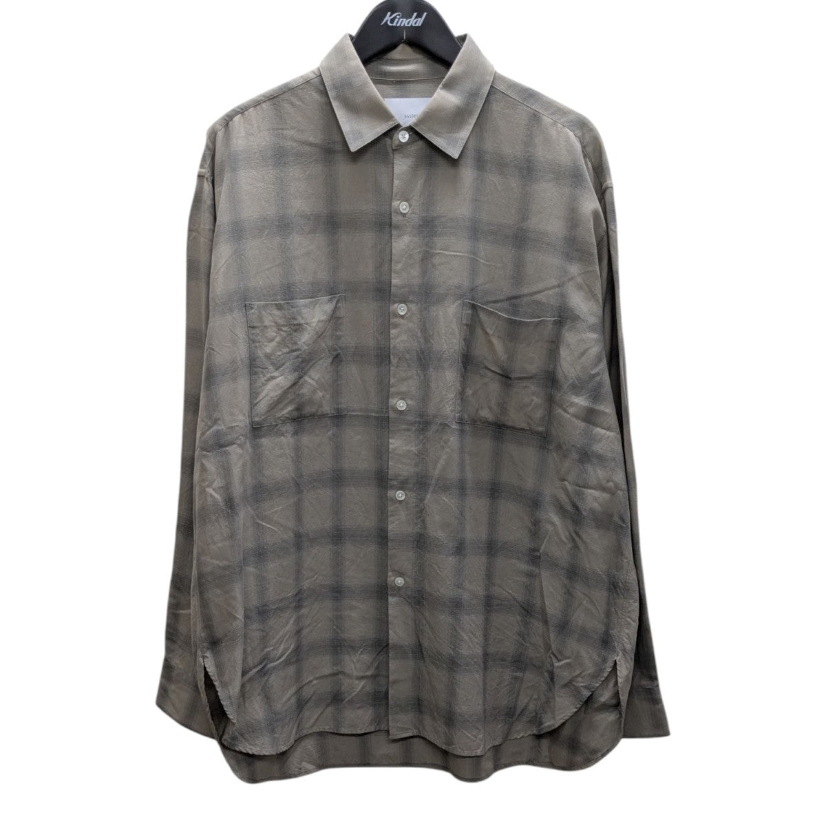 stein(シュタイン) 25SS C R CHECK OVERSIZED DOWN PAT SHIRT
