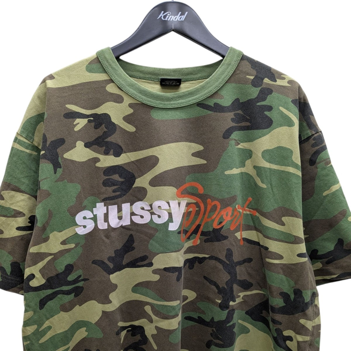 Stussy Sport Script Tee Camo 24ss 新品未使用品 stussy(ステューシー) 24SScript Tee CamoカモフラTシャツ