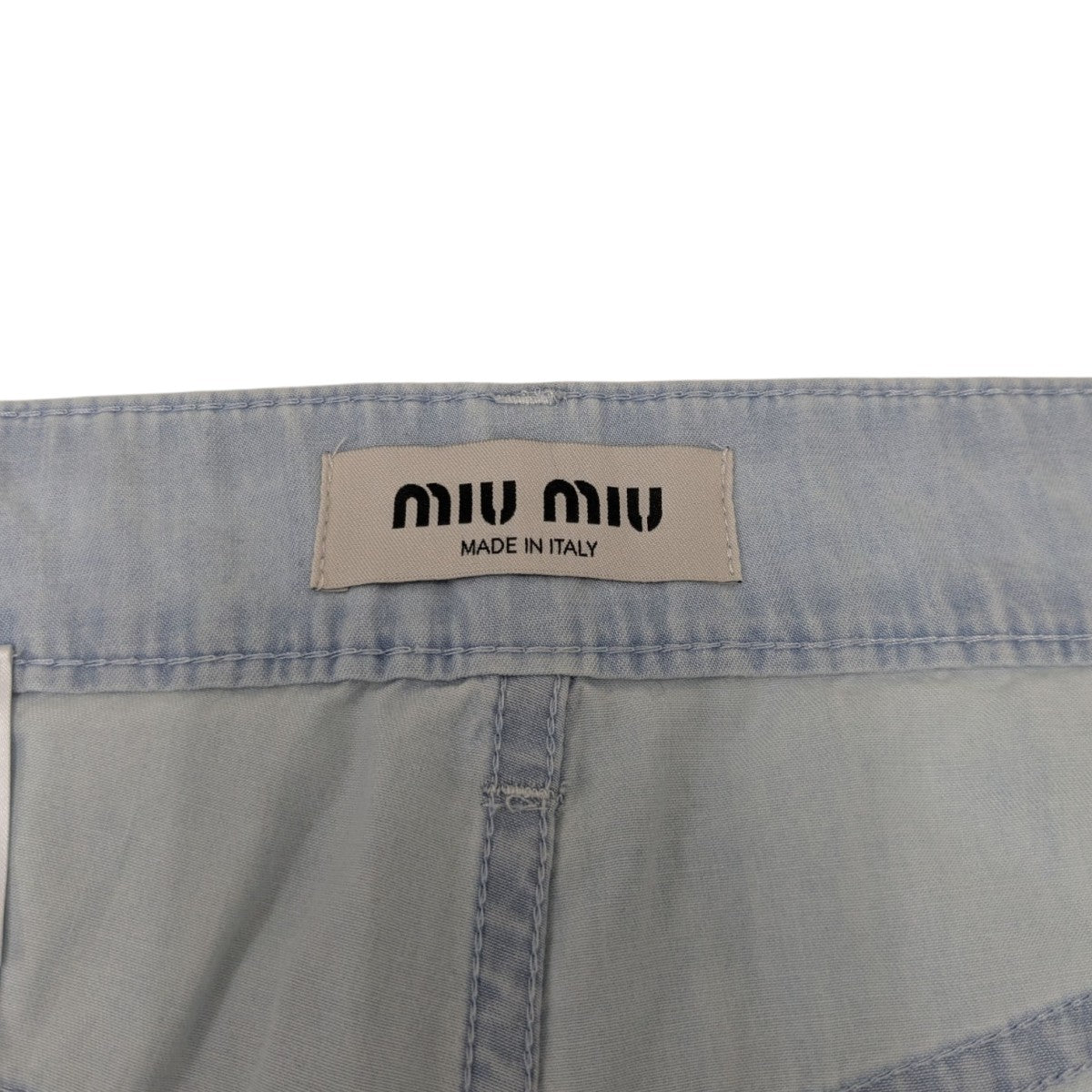 MIU MIU 5ポケット シャンブレーデニム ジーンズGWP520 古着・中古-7枚目のアイテム画像