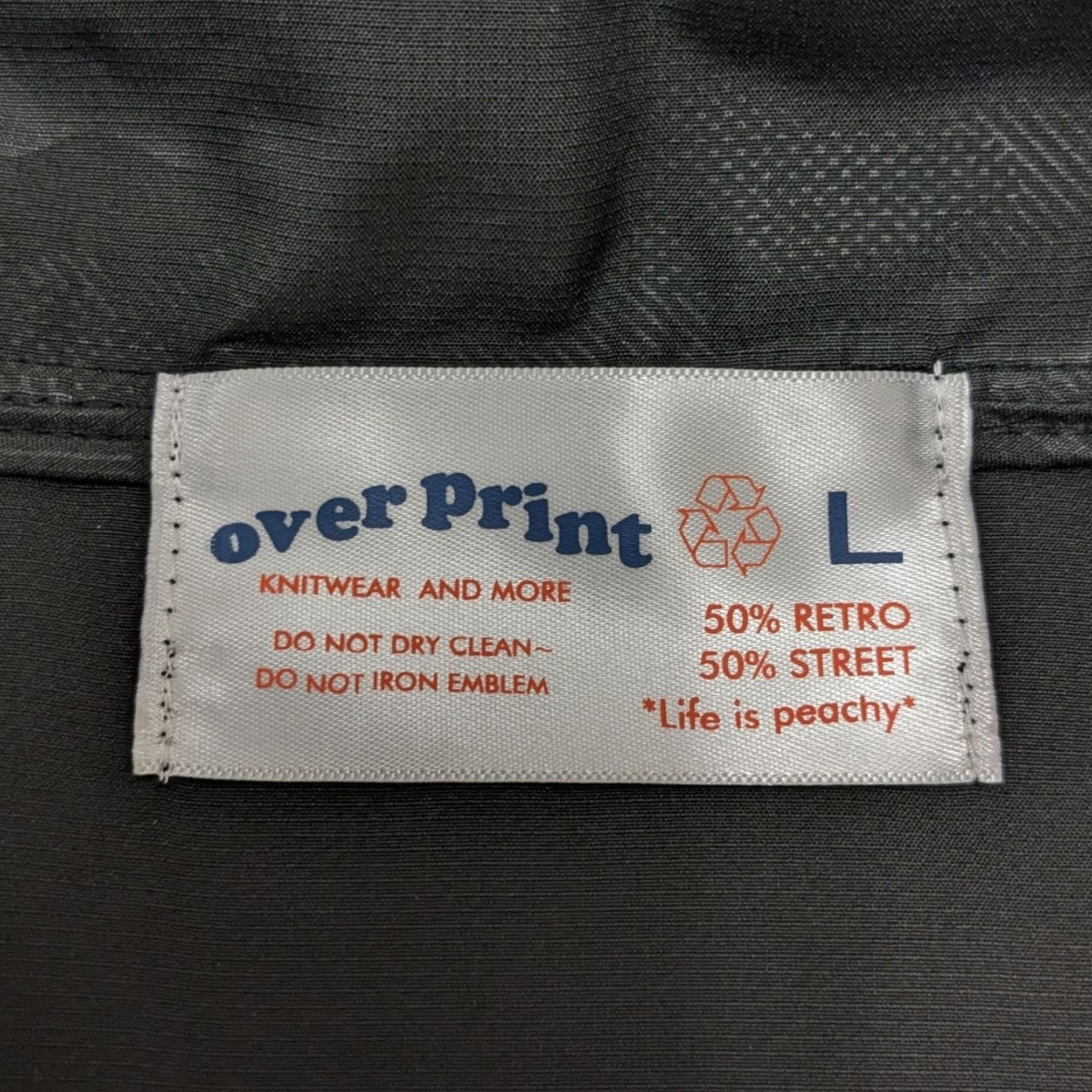 OVERPRINT　ウィンドブレーカー overprint(オーバープリント) ウインドブレーカー ブラック