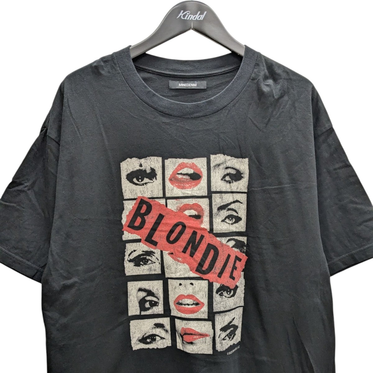 MINEDENIM×Blondie プリントTシャツ MND-BLD002 ブラック サイズ XL