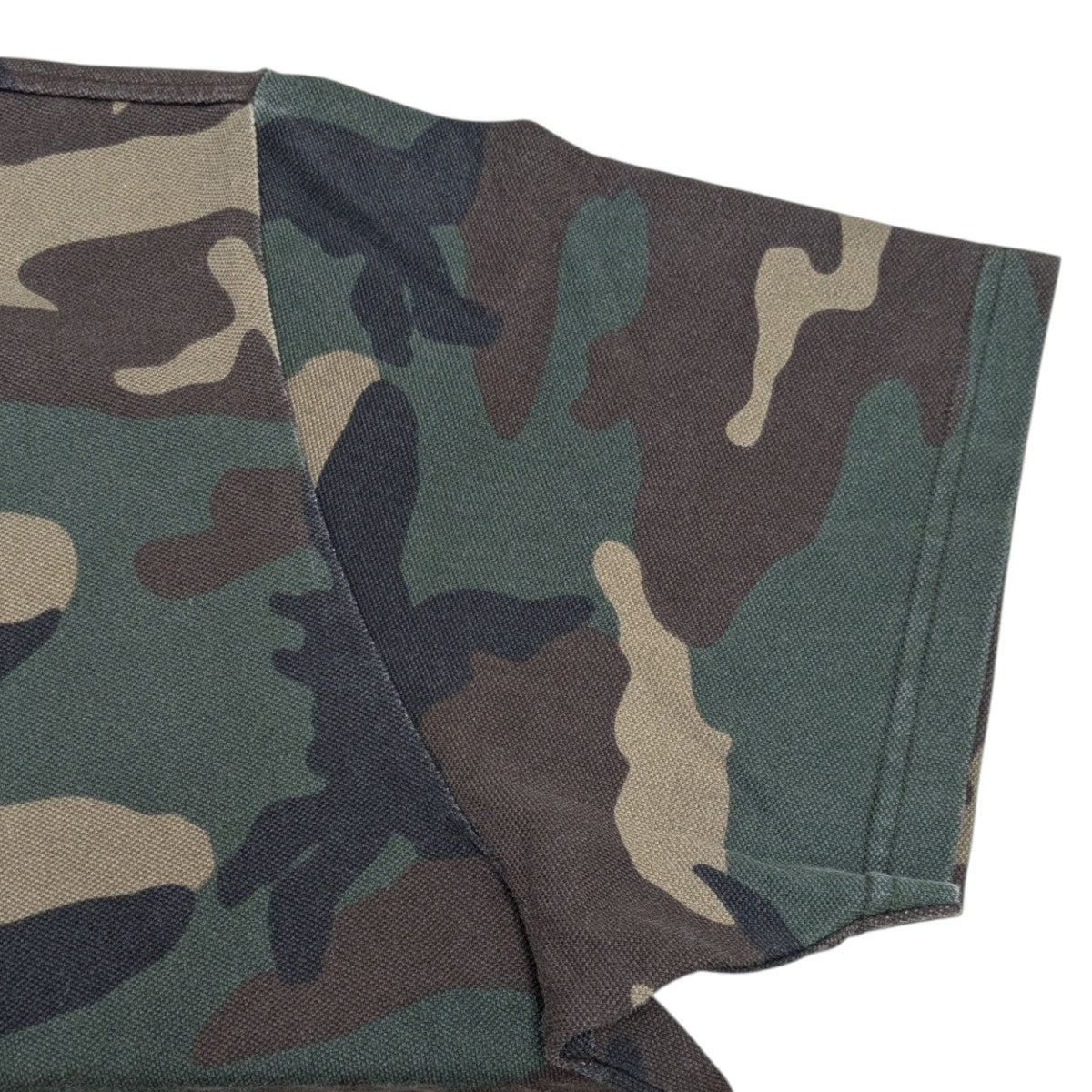 Washed Camo Poloウォッシュド加工カモポロシャツ