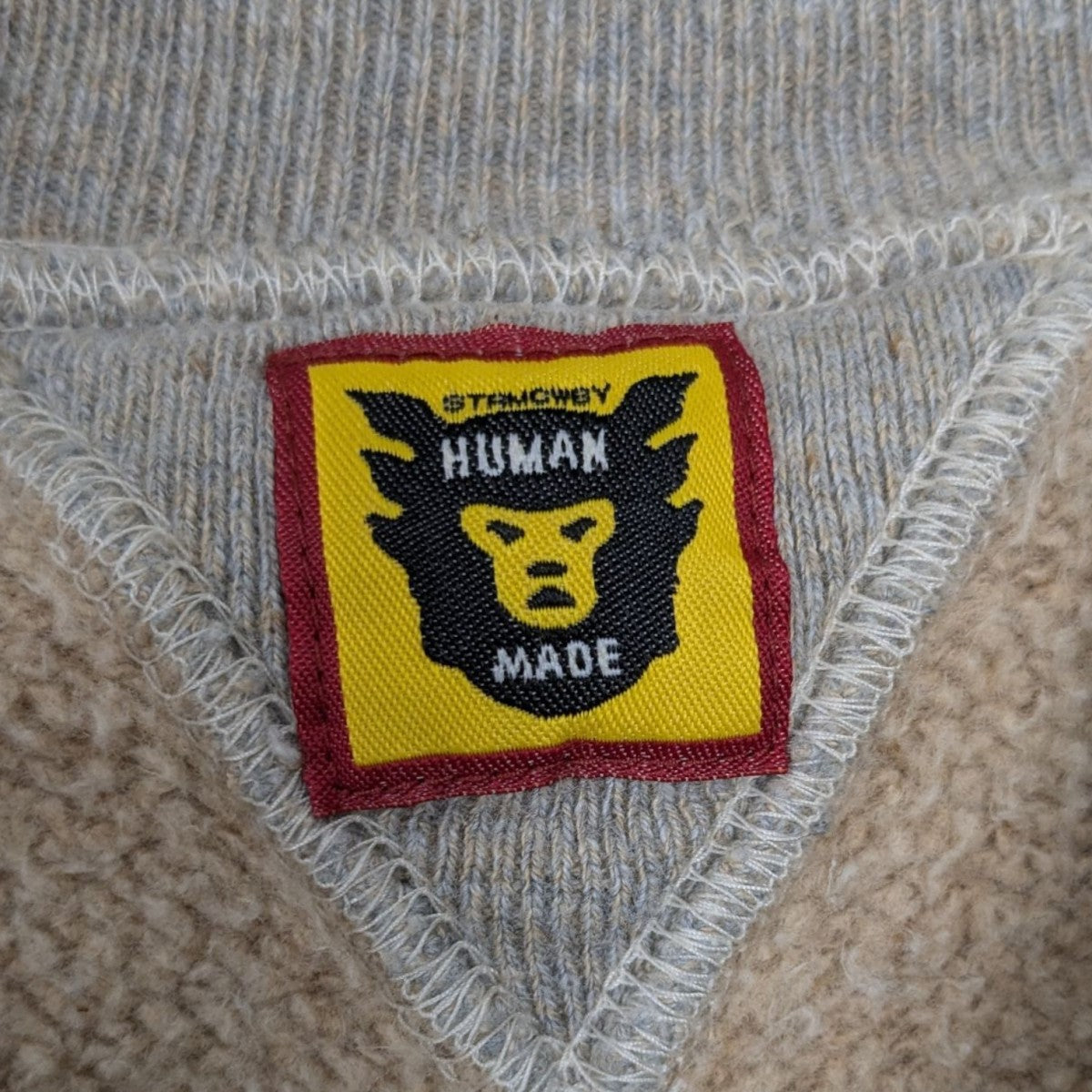 HUMAN MADE(ヒューマンメイド) ワッペンロゴスウェット グレー
