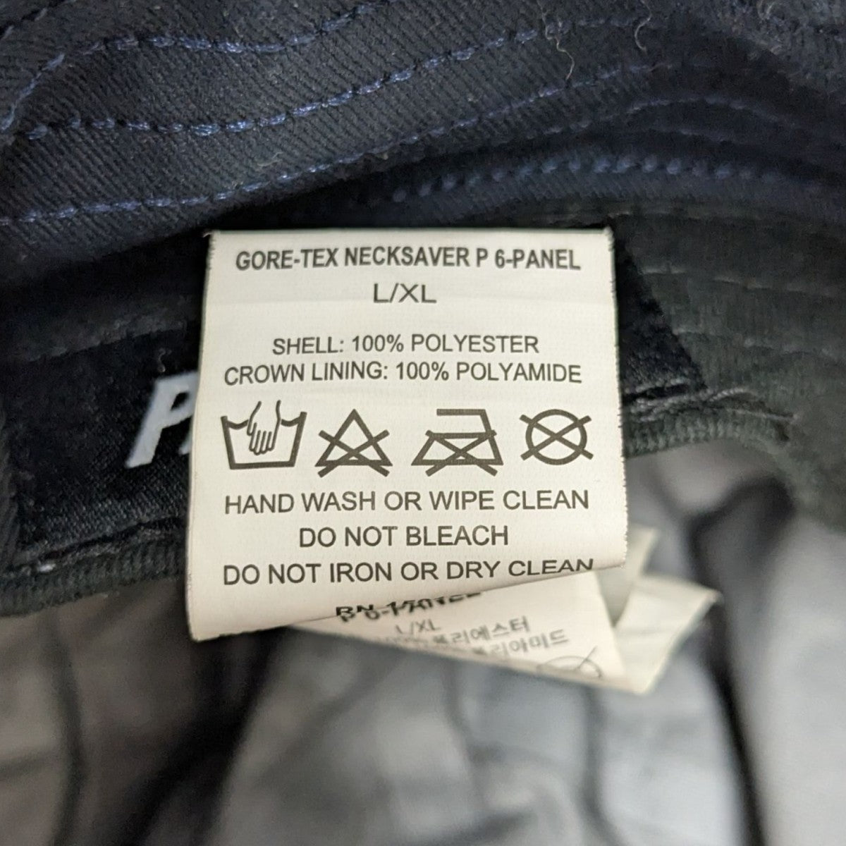 PALACE(パレス) GORE-TEX NECKSAVER P 6-PANELキャップ ネイビー