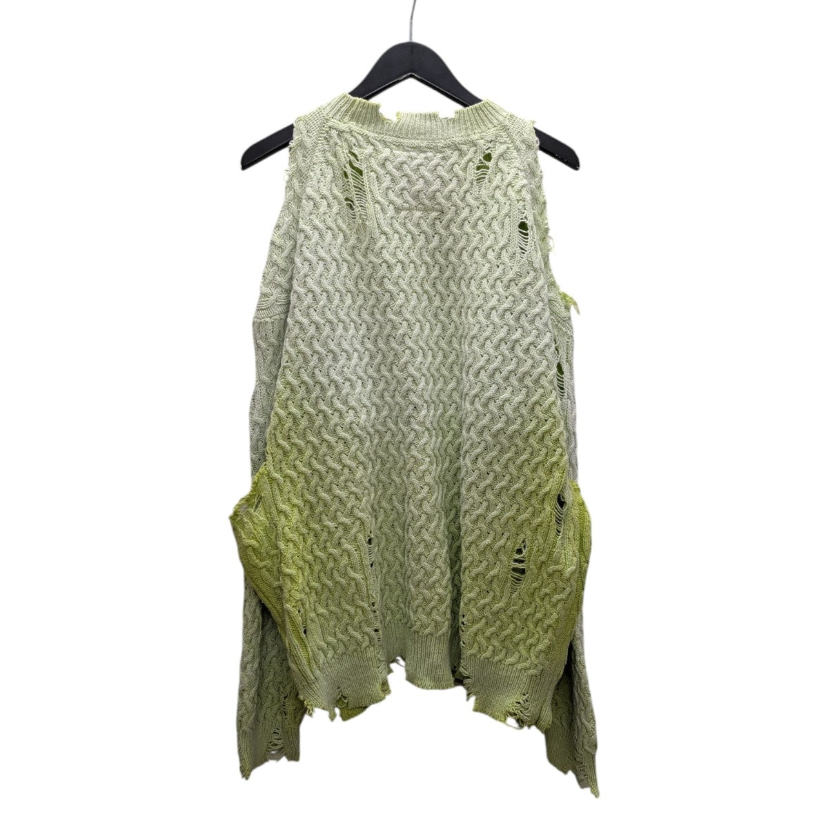 メゾンミハラヤスヒロ 22-23 コレクション ダメージニット ピンク モヘヤ Maison MIHARA YASUHIRO - 【24AW】ディストレスド ニット