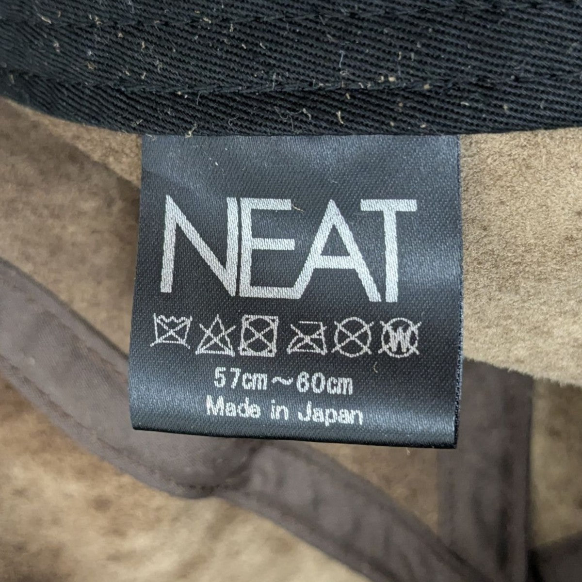 NEAT(ニート) L'ECHOPPE別注レザーキャップ ブラウン サイズ