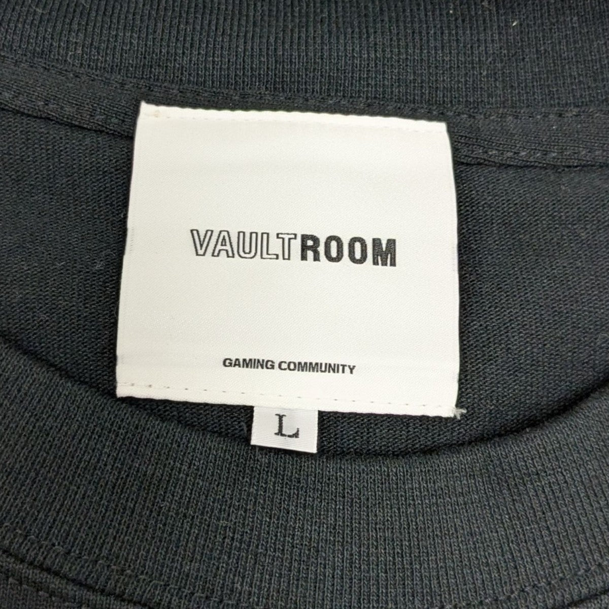 vault room グレー オーバーサイズTシャツ 中古・古着通販】VAULTROOM (ボルトルーム) プリントTシャツ
