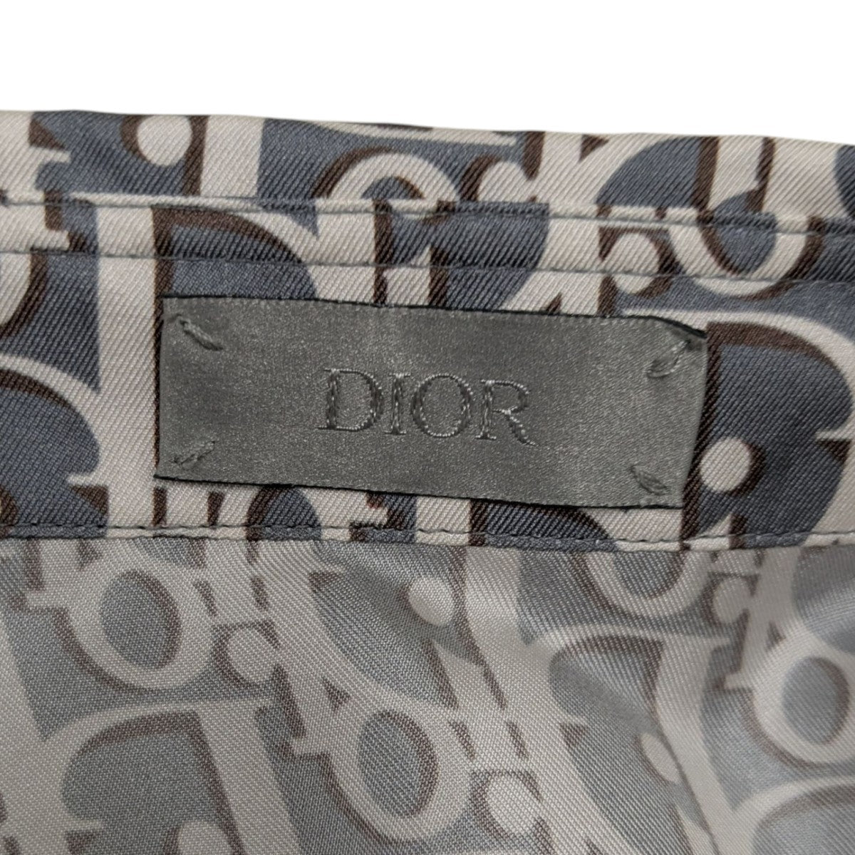 DIOR(ディオール) オブリーク半袖シルクシャツ 193C545A4751