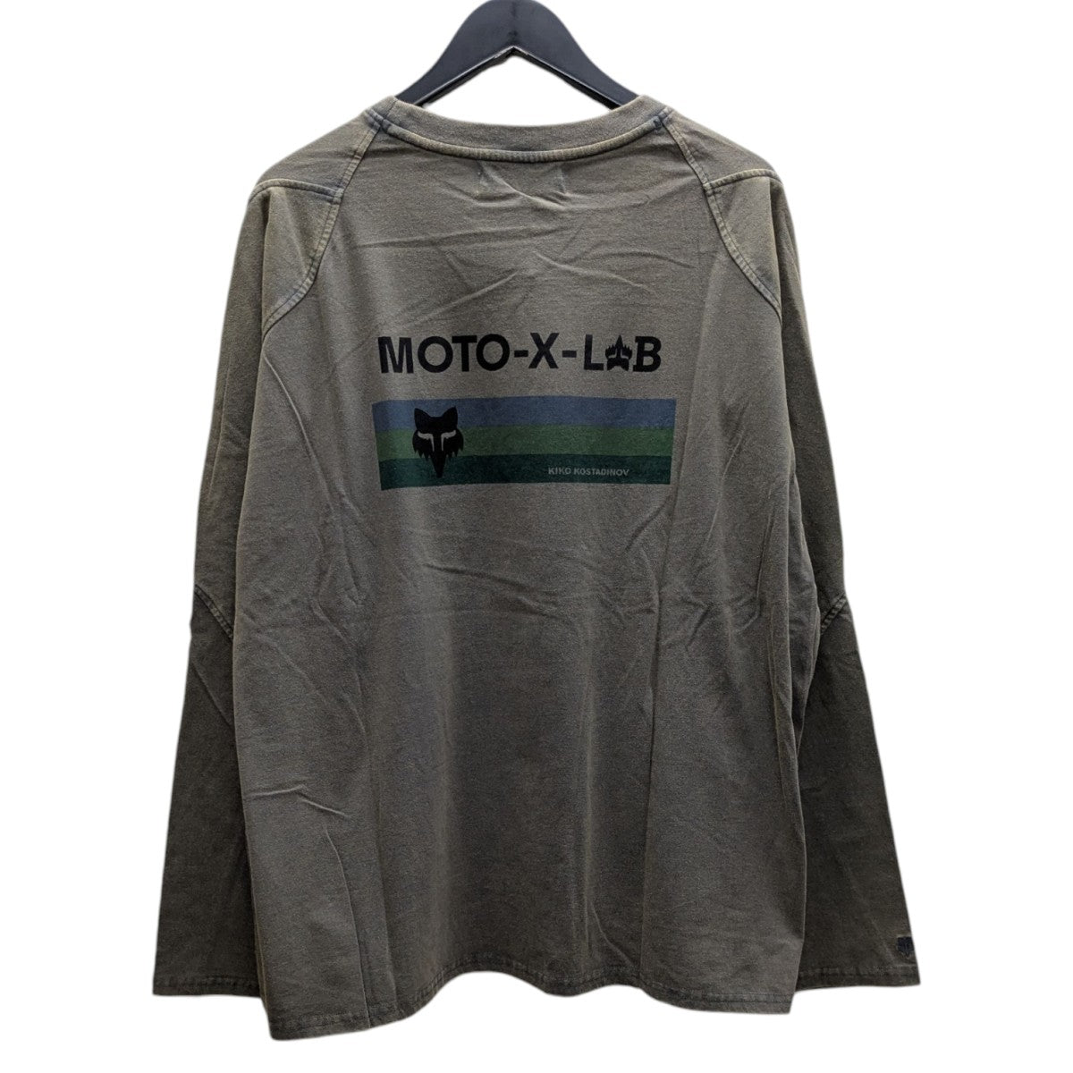 Kiko Kostadinov×FOX ロングスリーブTシャツ グレー サイズ XL