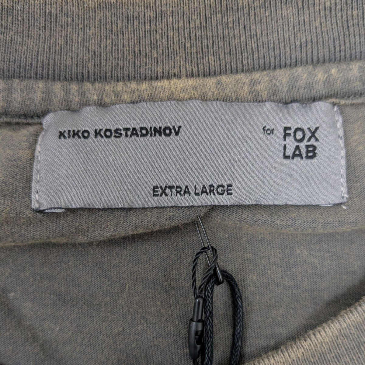Kiko Kostadinov×FOX ロングスリーブTシャツ グレー サイズ XL