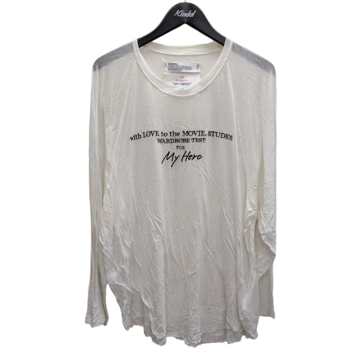 DAIRIKU(ダイリク) 24SS SEE-THROUGH BIG RAGLAN TEE シースルー