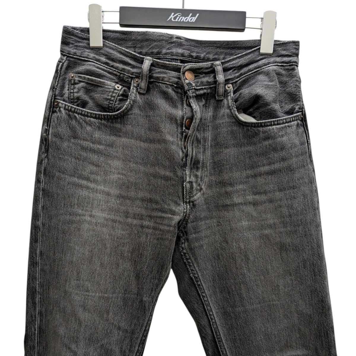 Acne Studios 1992フレアデニム ブラック 32 30 Acne Studios - Acne Studios 1992 パッチワーク ブラックフレア