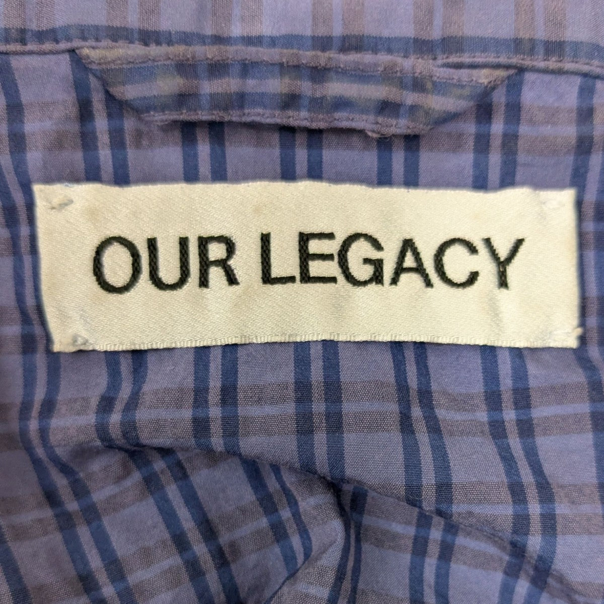 OUR LEGACY(アワーレガシー) BOX SHIRT チェックシャツ M2252BK