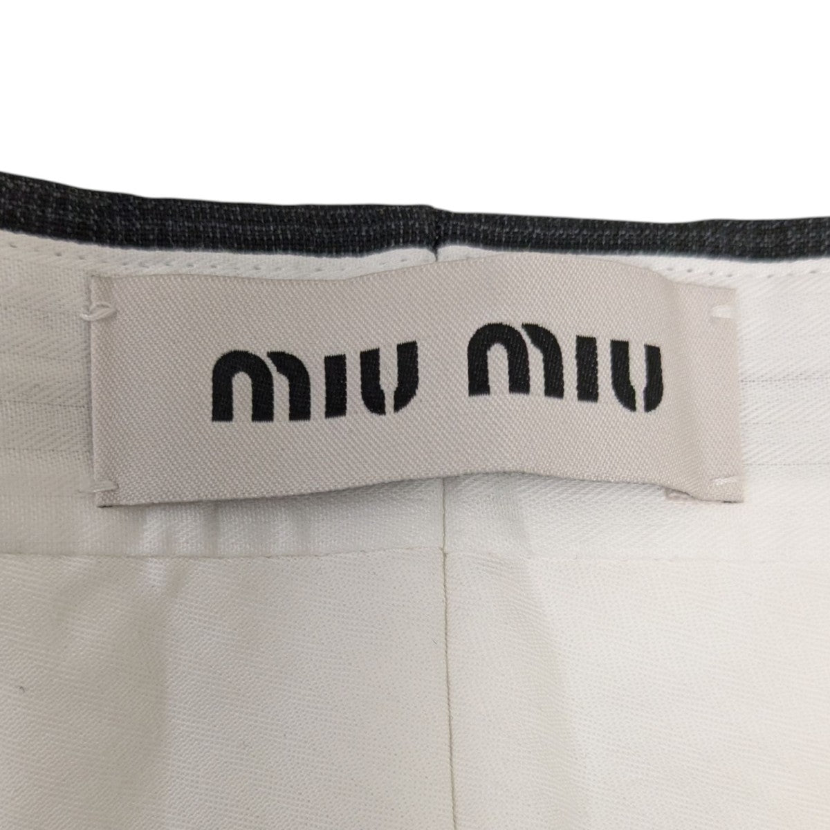 MIU MIU(ミュウミュウ) チェック柄スラックス DNA973 11EG