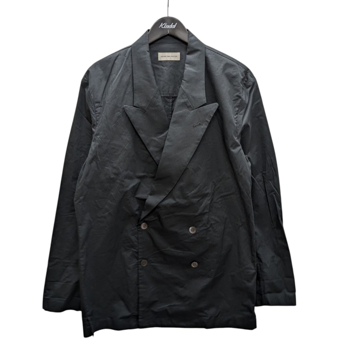DRIES VAN NOTEN ブラック パデッド ジャケット 新品未使用品】DRIES VAN NOTEN ブラック パデッド ジャケット