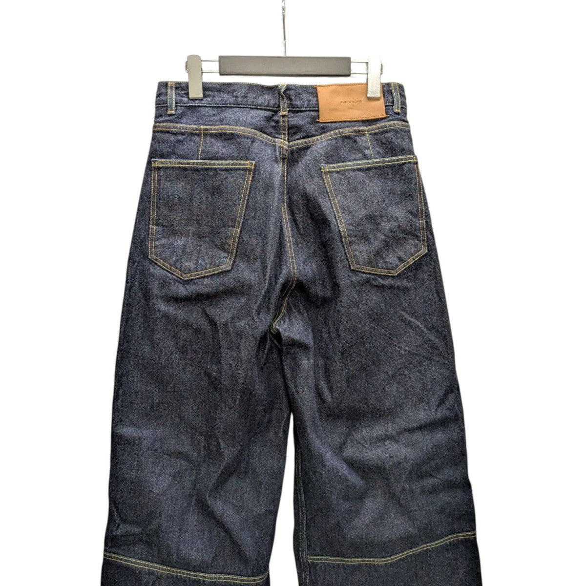 SUBLATIONS WIDE SEAM DENIM BAGGY PANTSデニムパンツS091409 古着・中古-4枚目のアイテム画像