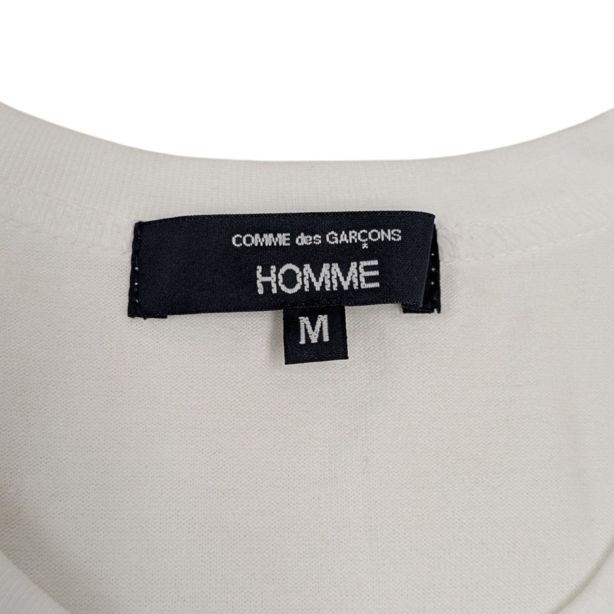 COMME des GARCONS HOMME 85年製 胸ロゴ天竺tシャツ COMME des GARCONS HOMME(コムデギャルソンオム) 綿天竺 製品
