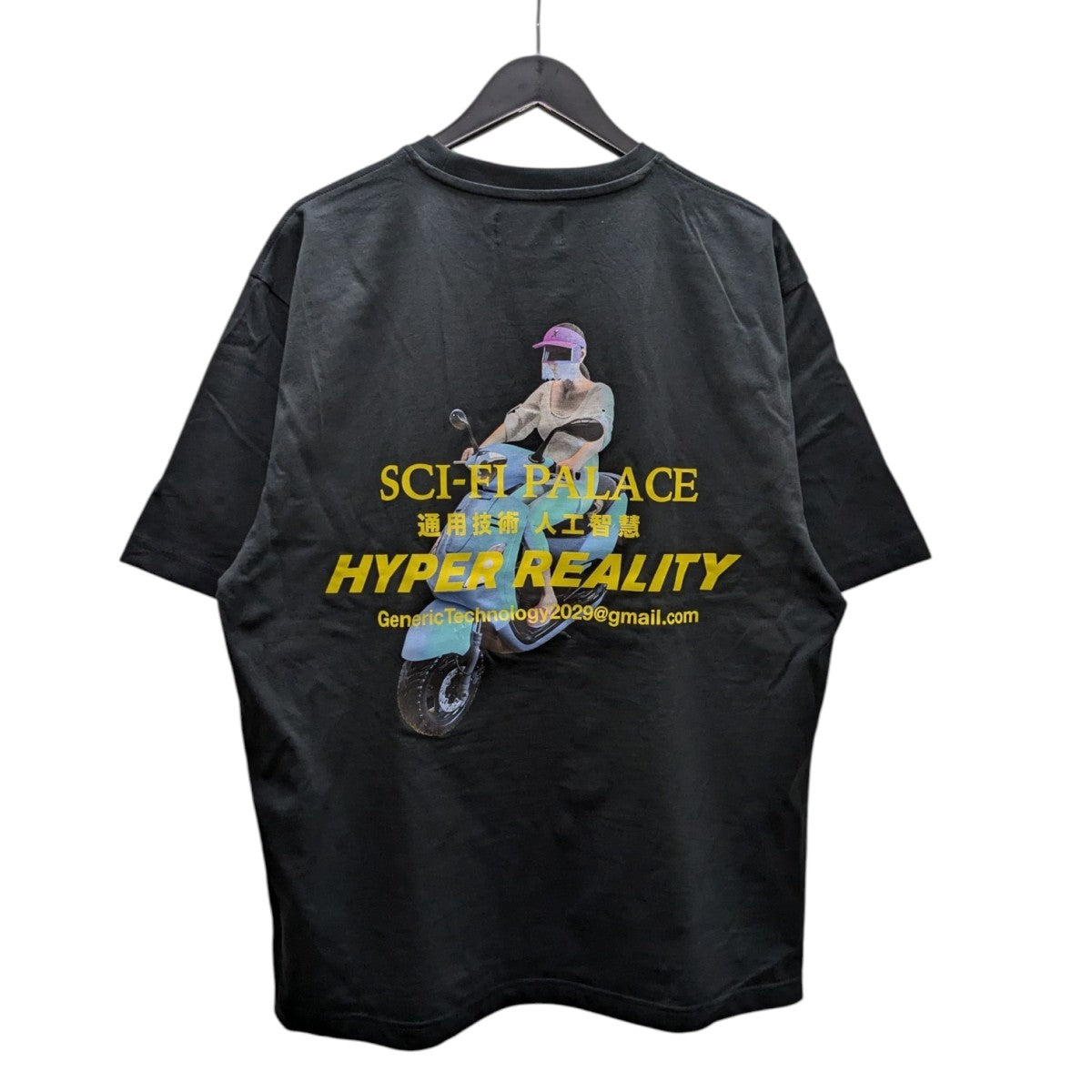 PALACE×Sci-Fi Fantasy Email T-ShirtプリントTシャツ ブラック サイズ
