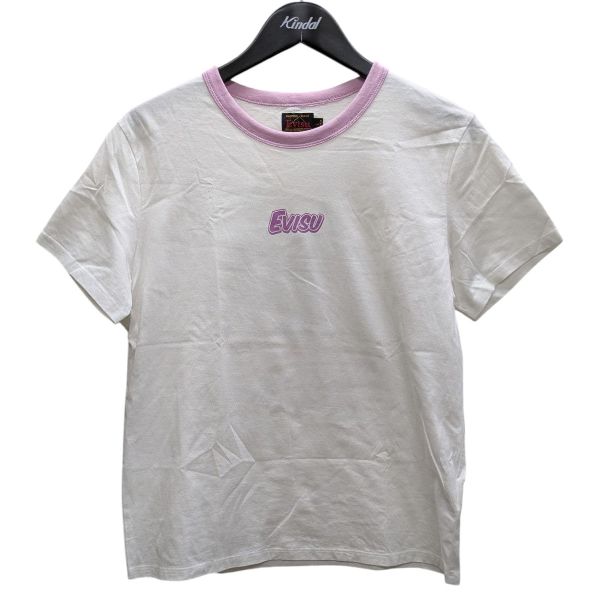 ロゴとたこ焼き だるま プリント レギュラー フィット リンガー Tシャツ