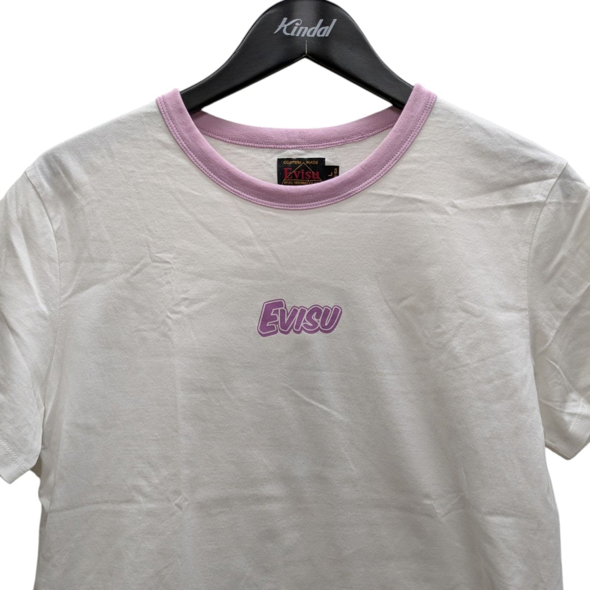 ロゴとたこ焼き だるま プリント レギュラー フィット リンガー Tシャツ