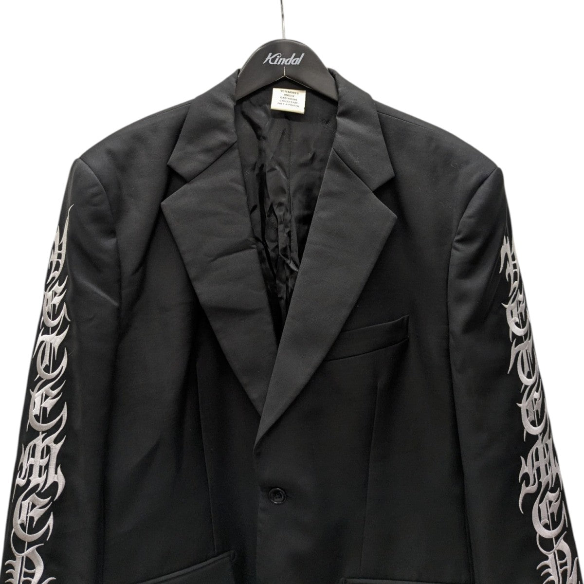 vetements 19aw テーラードジャケット 楽天市場】【中古】VETEMENTS 19SS ダブルフェイステーラード