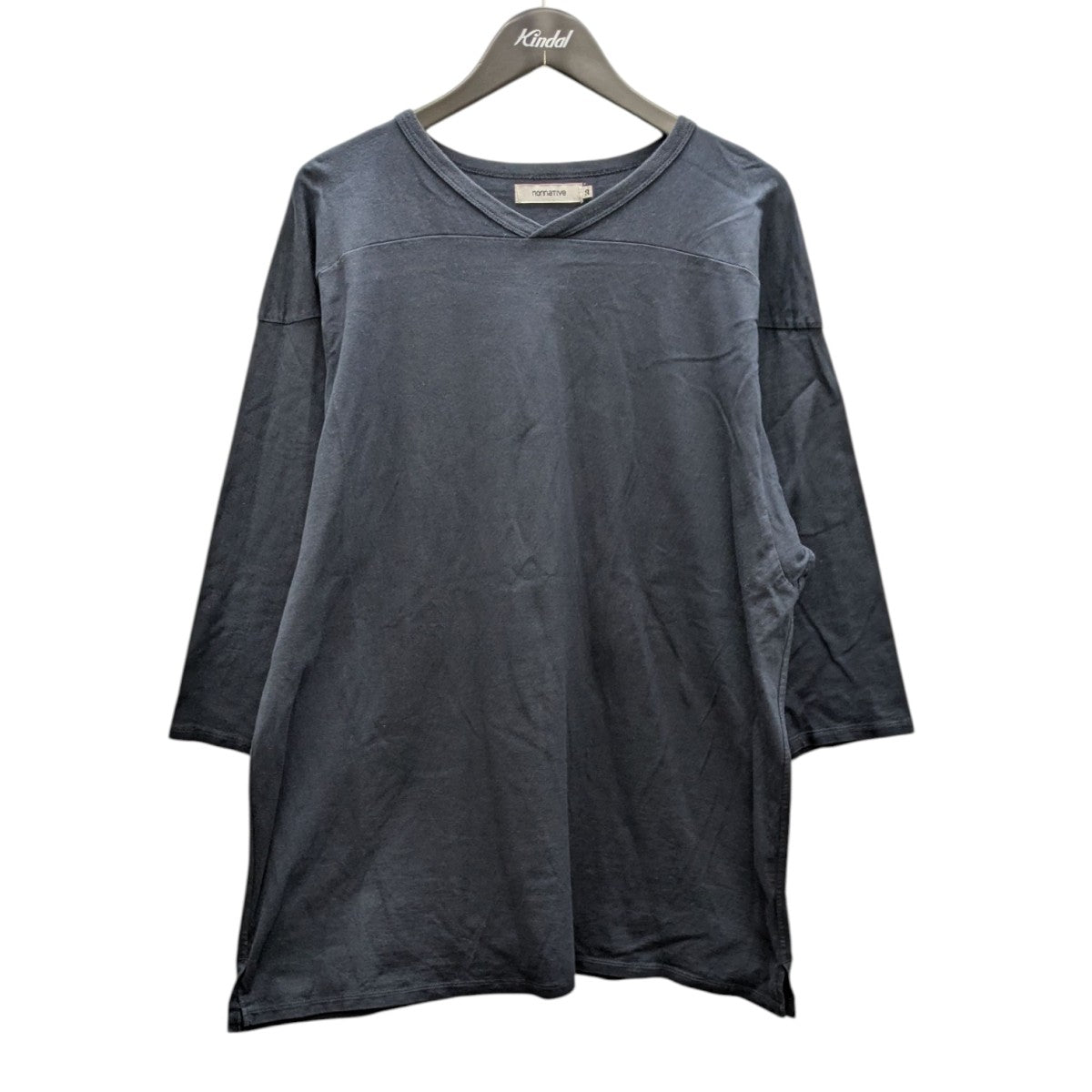 25SS COACH Q S V-NECK TEE COTTON JERSEY OVERDYED VネックTシャツ
