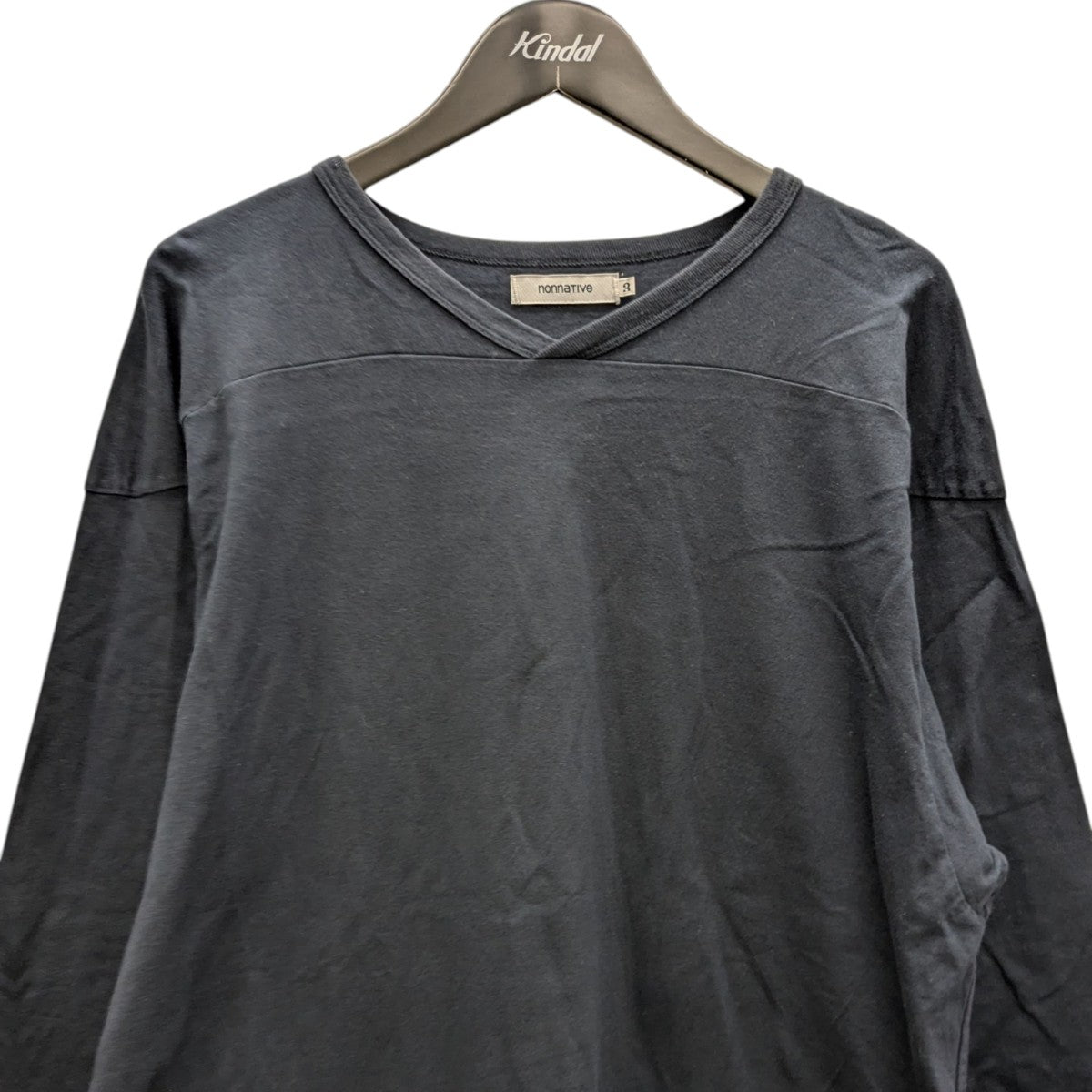 25SS COACH Q S V-NECK TEE COTTON JERSEY OVERDYED VネックTシャツ
