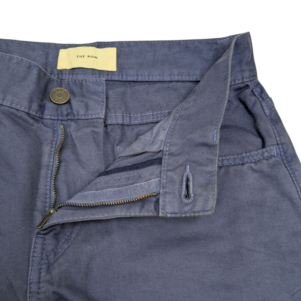 THE ROW(ザロウ) ハイウエストパンツ 6525-W3723 ネイビー サイズ 23