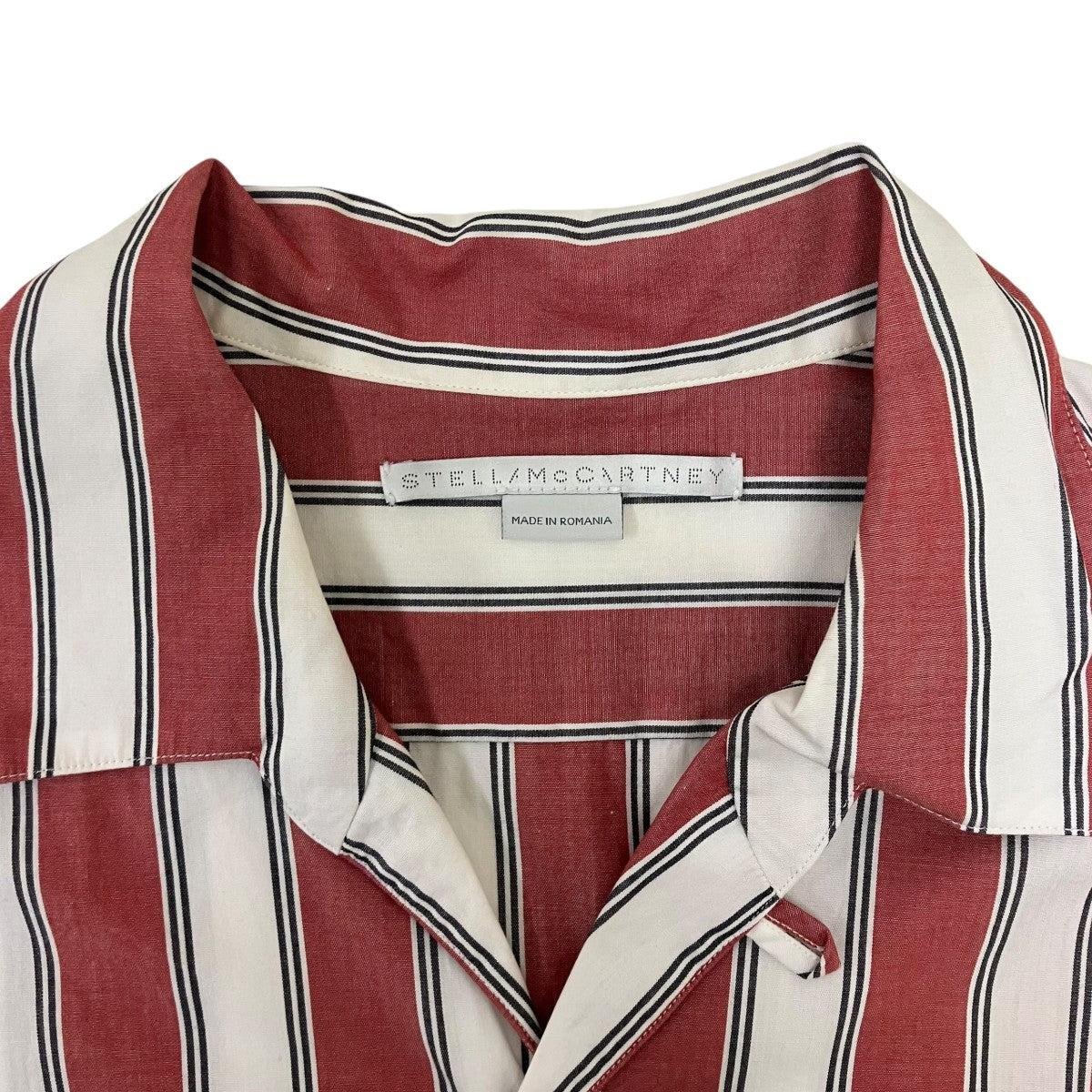 STELLA McCARTNEY ストライプオープンカラーシャツ 古着・中古-7枚目のアイテム画像