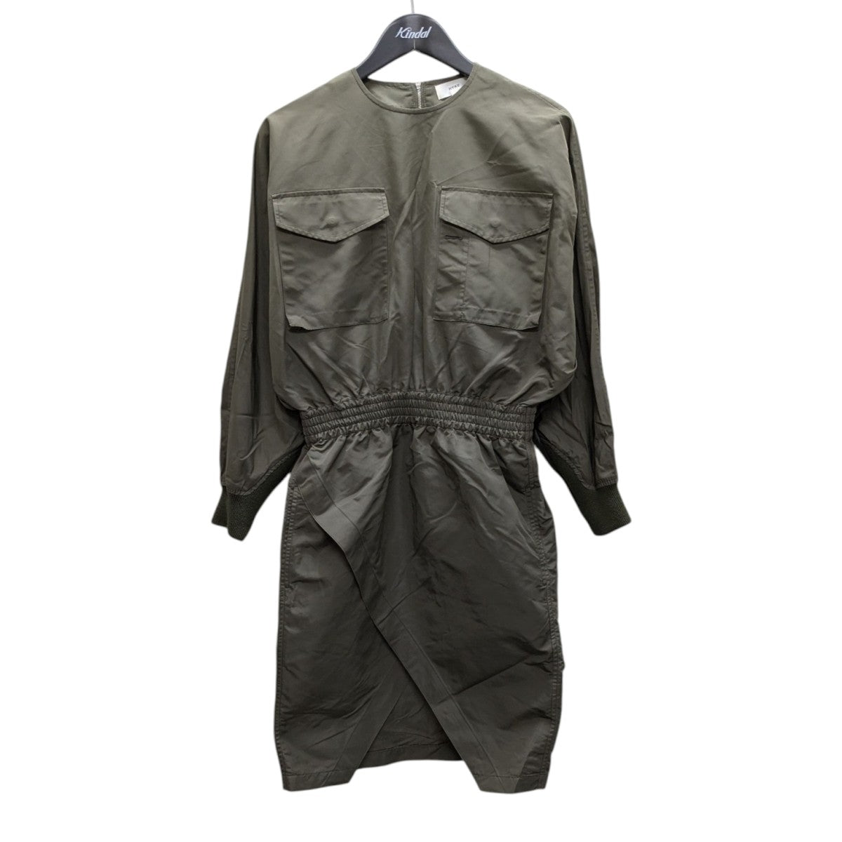 HYKE(ハイク) TASLAN TWILL DRESSワンピース211-16100 044 21SS