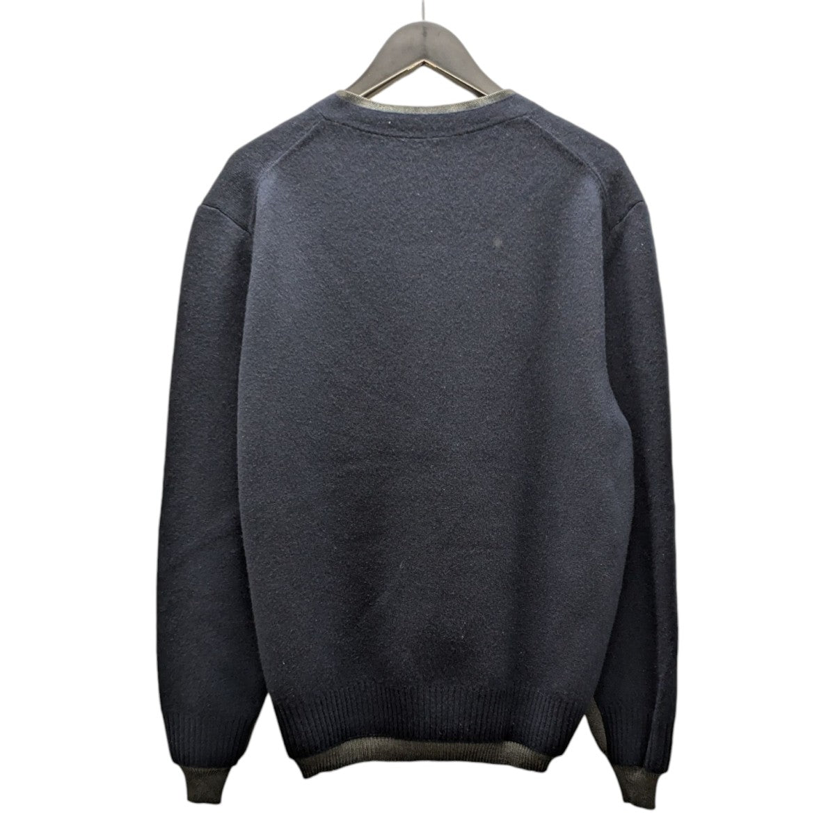 MIU MIU(ミュウミュウ) シルクxカシミヤ カーディガン MMF918 ネイビー