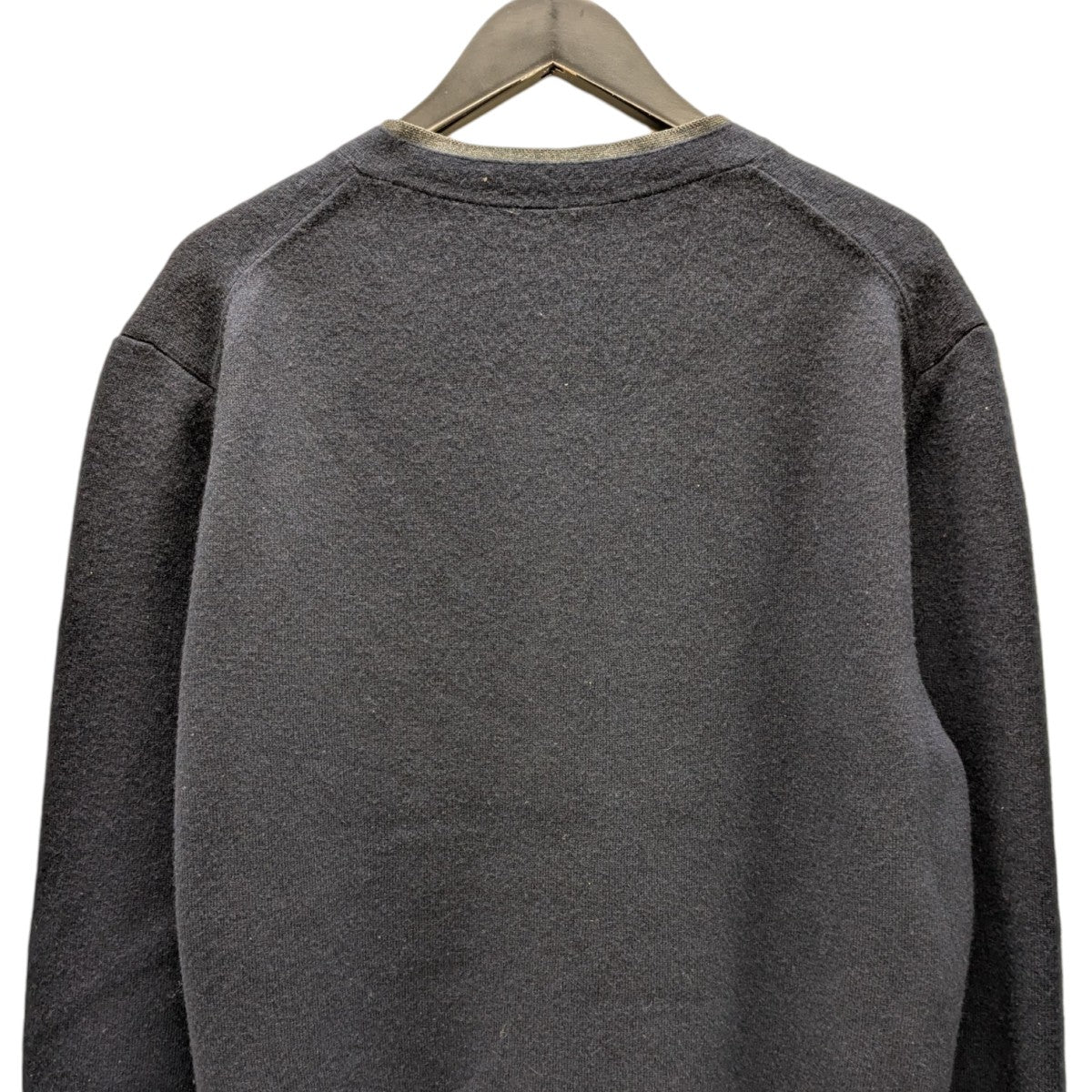 MIU MIU(ミュウミュウ) シルクxカシミヤ カーディガン MMF918 ネイビー