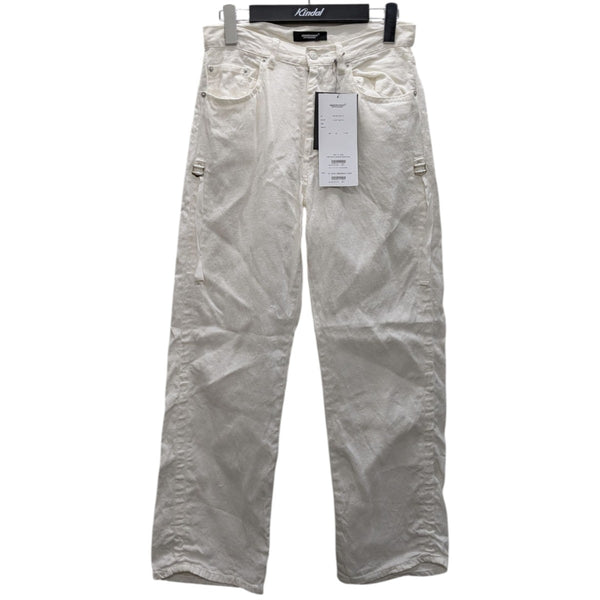 UnderCover ホワイトパンツ サイズ2 UNDERCOVER(アンダーカバー) 10ozリネンデニムアジャストパンツ