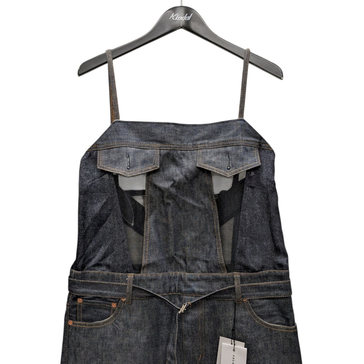 Denim Mix Jumpsuit オールインワン