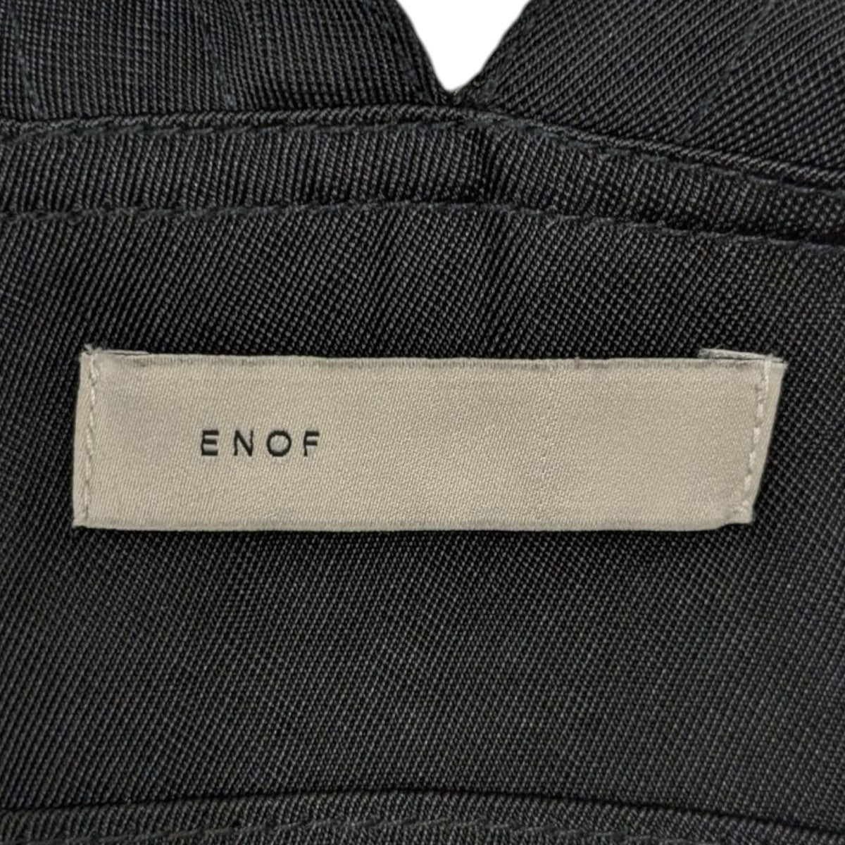 トップス enof / twill bag vest black ENOF（イナフ）の「twill bag vest（ベスト）」 - WEAR