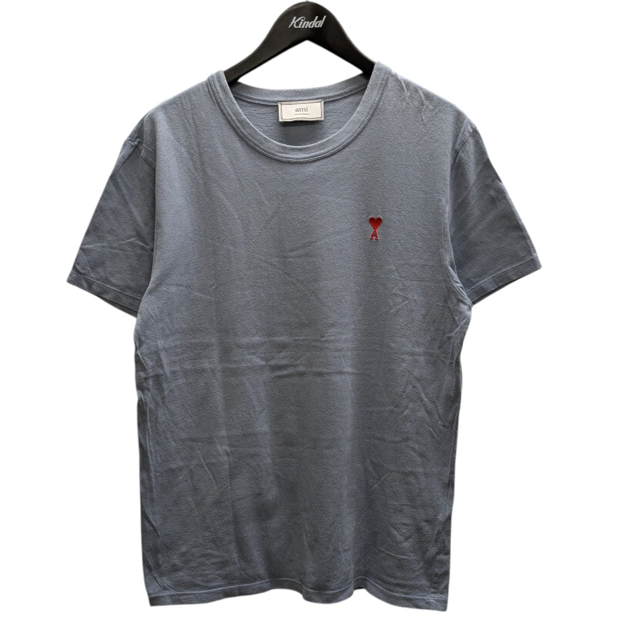AMI Alexandre Mattiussi 胸ハートロゴTシャツ 古着・中古-1枚目のアイテム画像
