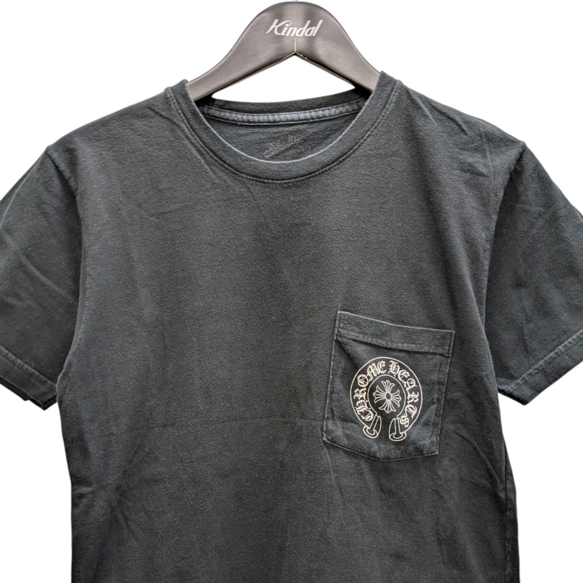 【美品】Chrome Hearts キッズ Tシャツ 半袖 ホースシュー 2T CHROME HEARTS クロムハーツ ホースシュープリント Vネック 半袖